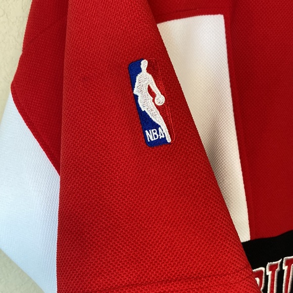 Vintage Pro Player Chicago Bulls 90s Warm Up Button Down Shirt Jersey XL - Picture 10 of 12